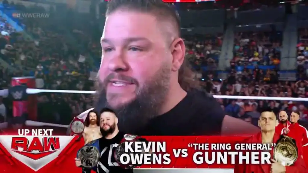 Gunther vs Kevin Owens