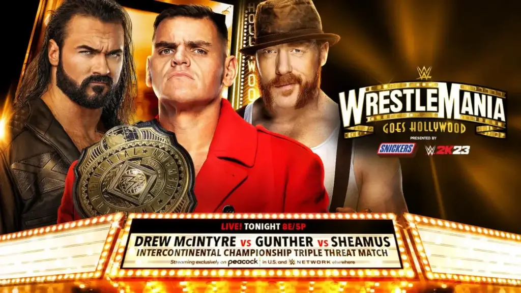 Gunther vs Sheamus vs Drew McIntyre