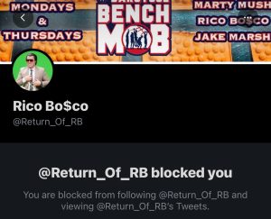 Blocked by Rico Bosco