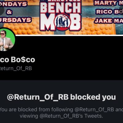 Blocked by Rico Bosco